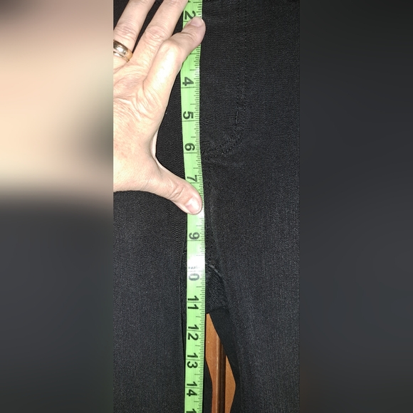 Betabrand Washed Black Four Pocket  Denim Bootcut Stretch Pull On Jeans Small - Picture 6 of 8